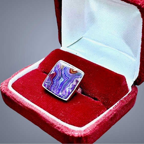 🌺Artisan Sterling & Natural Stone Ring - Picture 3 of 13